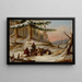 Hunters of the Moose - Cornelius David Krieghoff — framed artwork on a wall
