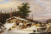 House in Log Cabin - Cornelius David Krieghoff — artwork view