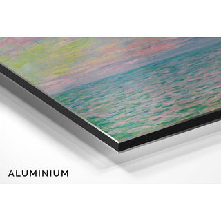 Coucher de Soleil à Pourville, Pleine Mer - Claude Monet | Reproduction Tableau Décoration murale affiche copie