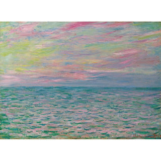 Coucher de Soleil à Pourville, Pleine Mer - Claude Monet | Reproduction Tableau Décoration murale affiche copie