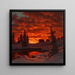 Atardecer nevado - Ivan Fedorovich Choultse — presentación mural de la obra