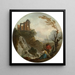 a fishing couple - Charles-François Lacroix — framed artwork on a wall