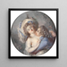 Couple sitting - Johann Julius Heinsuis — framed artwork on a wall