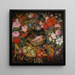 Corona de flores y frutas con un centro después de Rubens - Ottmar Elliger — cuadro enmarcado en la pared
