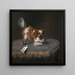 Courtisane aux chiens - David Klöcker Ehrenstrahl — cuadro enmarcado en la pared