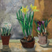Crocus and daffodils in pots - Christopher Wood — artwork view
