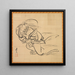 Croquis de Ibarakidji - Shibata Zeshin — cuadro enmarcado en la pared