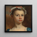 Croquis de una joven - Joseph Highmore — cuadro enmarcado en la pared
