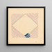 Croquis divers pour dessus de table en marqueterie avec motif en zigzag - Winold Reiss — framed artwork on a wall