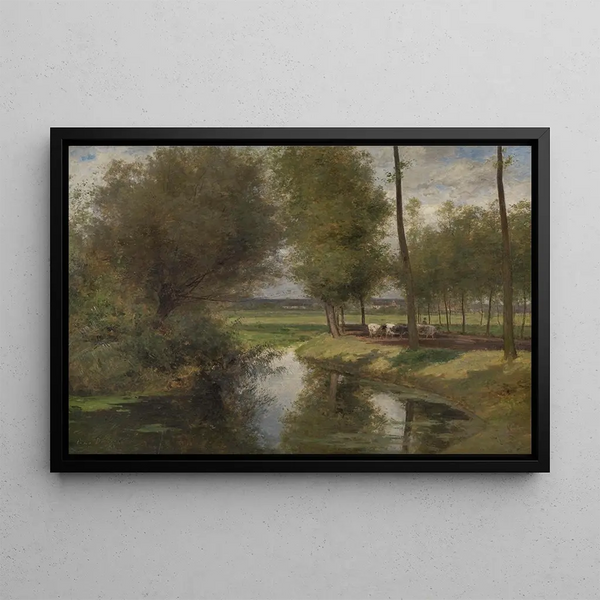 Csar De Cock - Landscape by the River Lys.webp