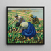 Cosechadores de tulipanes - Harold Harvey — cuadro enmarcado en la pared