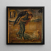 Cupido encontrando a Psique dormida cerca de una fuente - Sir Edward Coley Burne-Jones — cuadro enmarcado en la pared