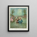El bautismo de Cristo - Currier Ives — cuadro enmarcado en la pared