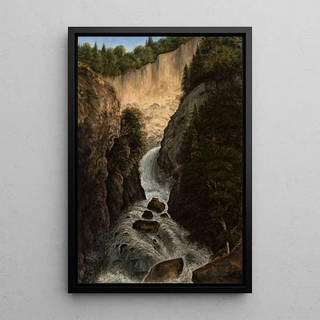 Cyprian Lachnicki - Mountain waterwall in St Gervais.webp