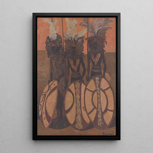 Hombres negros - Cyprian Majernik — cuadro enmarcado en la pared