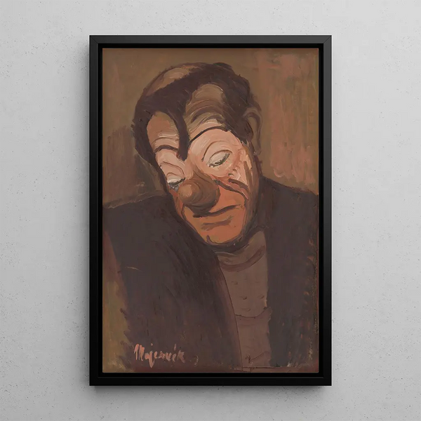 Payaso - Cyprian Majernik — cuadro enmarcado en la pared