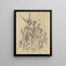 Study of death for the painting The Night of Saint Bartholomew - Cyprian Majernik — framed artwork on a wall