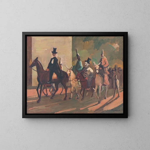 Entrada en el ring - Cyprian Majernik — cuadro enmarcado en la pared
