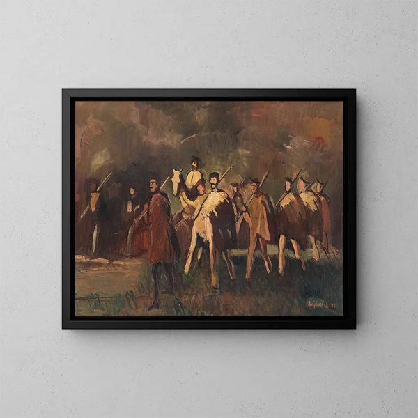 Expédition - Cyprian Majernik — cuadro enmarcado en la pared
