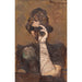 Dama con gafas de teatro - Cyprian Majernik — vista de la obra