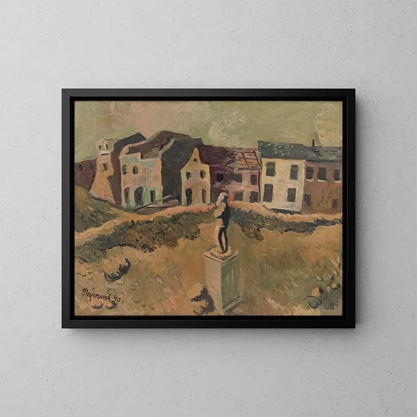 Monument commémoratif d'un homme célèbre - Cyprian Majernik — framed artwork on a wall
