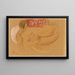 a reclining female nude - Cyprian Majernik — framed artwork on a wall