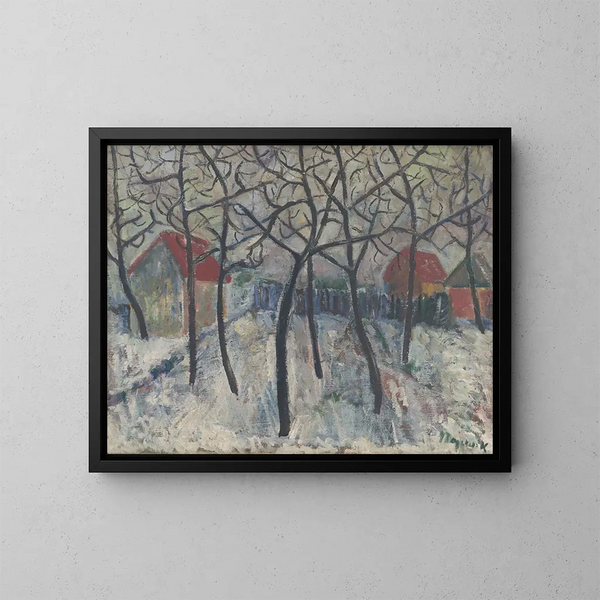 Árboles en un jardín - Cyprian Majernik — cuadro enmarcado en la pared