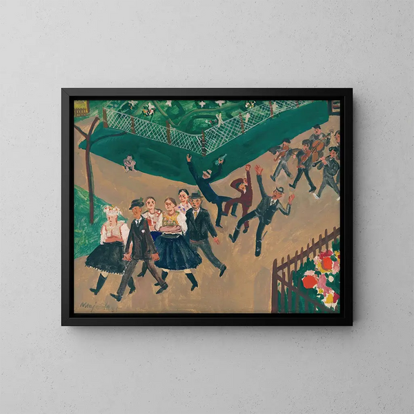 Procesión de boda - Cyprian Majernik — cuadro enmarcado en la pared
