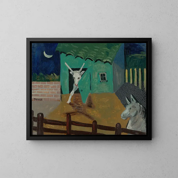 Patio - Cyprian Majernik — cuadro enmarcado en la pared