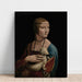 Reproduction of the painting Lady with an Ermine - Portrait of Cecilia Gallerani - Leonardo da Vinci