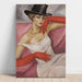 Reproducción del cuadro la dama con sombrero de copa alta - Boris Grigoriev
