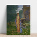 Reproduction of the painting Lady in the Garden by the Fountain - Spring - Leon Kamir-Kaufmann