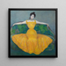 Dama en amarillo - Max Kurzweil — cuadro enmarcado en la pared
