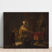 Reproducción del cuadro Daniel y Ciro ante el ídolo Bel - Rembrandt van Rijn