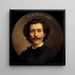 retrato de Georges Monval 1845-1910, archivero-bibliotecario de la Comédie-Française - Daniel Bréard — cuadro enmarcado en la pared