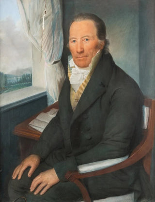 Daniel Caffe - Portrait Of A Sitting Man Near A Window.webp