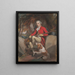 Retrato de Jonas Langford Brooke - Daniel Gardner — cuadro enmarcado en la pared