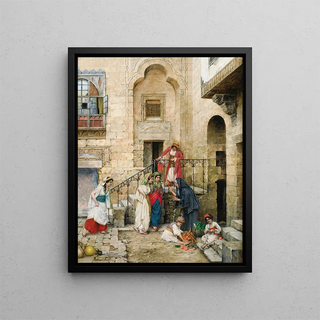 Daniel Israel - Women In An Oriental Courtyard.webp