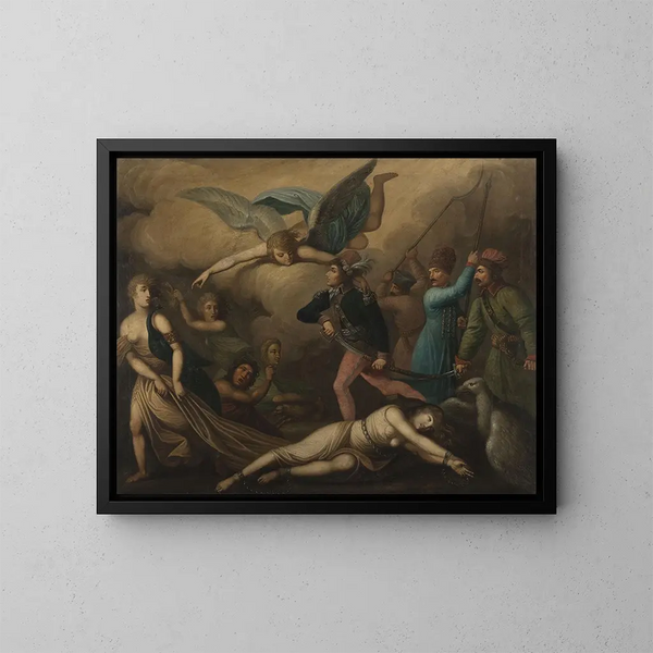 Alegoría de Kociuszko - Daniel Kondratowicz — cuadro enmarcado en la pared