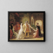 La primera reunión de Enrique VIII con Ana Bolena - Daniel Maclise — cuadro enmarcado en la pared