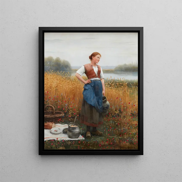 Midi Break - Daniel Ridgway Knight — framed artwork on a wall