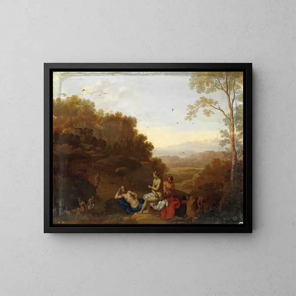 El Baño de Diana - Daniel Vertangen — cuadro enmarcado en la pared