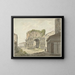 L'arc de Janus quadrifons and part of S Giorgio in Velabro in Rome - Daniël Dupré — framed artwork on a wall