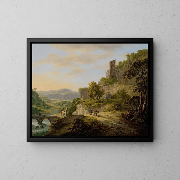 Vista de Civita Castellana - Daniël Dupré — cuadro enmarcado en la pared