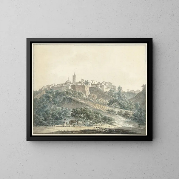 Vista de Siena - Daniël Dupré — cuadro enmarcado en la pared