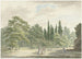 Promeneurs sur une terrasse de la Villa Conti à Frascati - Daniël Dupré — artwork view