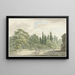 Promeneurs sur une terrasse de la Villa Conti à Frascati - Daniël Dupré — framed artwork on a wall