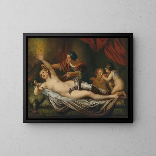 Danaë - Daniel Mijtens el Joven — cuadro enmarcado en la pared