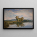 View of Lake Vejl near Silkeborg, Jutland - Dankvart Dreyer — framed artwork on a wall