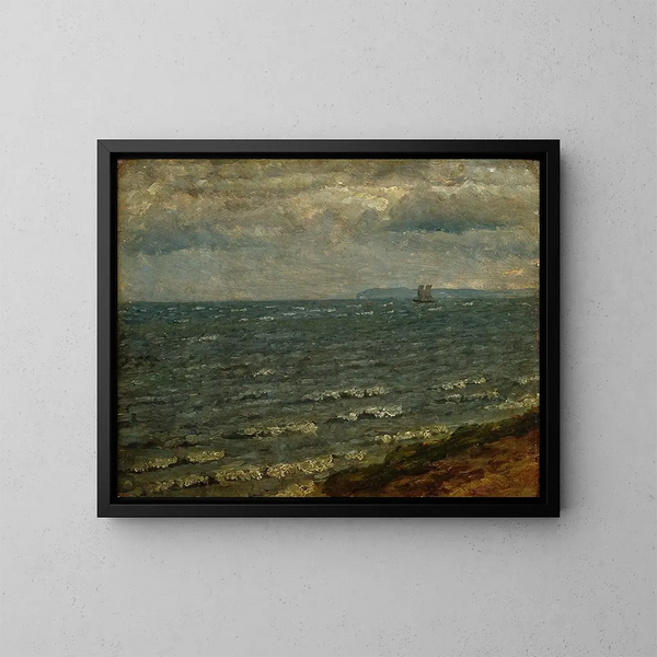 marino con lluvia inminente - Dankvart Dreyer — cuadro enmarcado en la pared